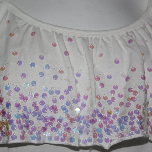 White Tank With Sequence - Picture 2 of 5